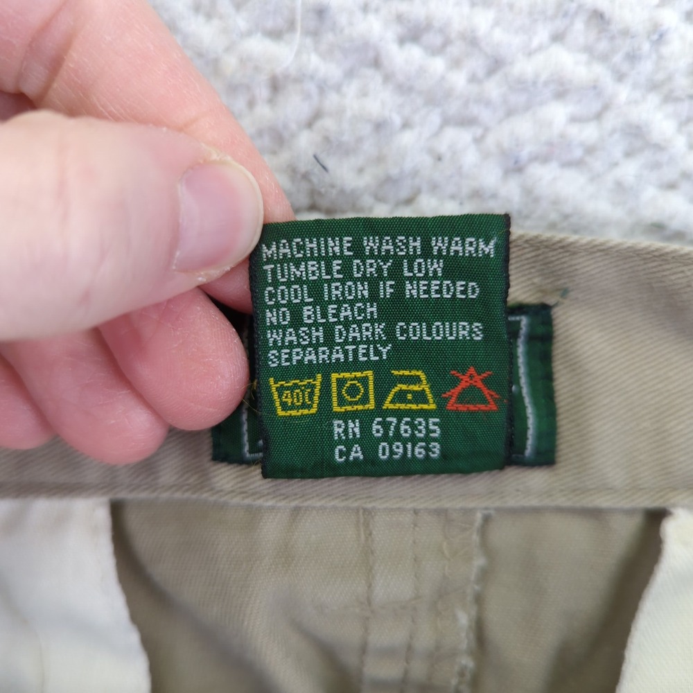 Vintage Ralph Lauren Country Khaki Cotton Midi Skirt Size 8 Tan Long Pencil - Picture 8 of 8